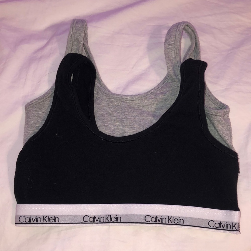 set of two calvin klein sports bras!